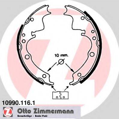 ZIMMERMANN 109901161 Комплект гальмівних колодок