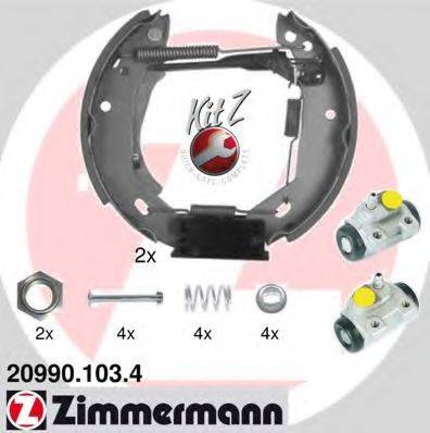 ZIMMERMANN 209901034 Комплект гальмівних колодок