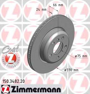 ZIMMERMANN 150348220 гальмівний диск