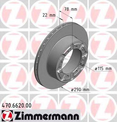 ZIMMERMANN 470662000 гальмівний диск