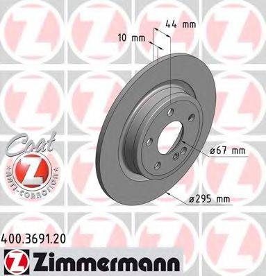 ZIMMERMANN 400369120 гальмівний диск