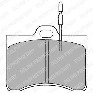 DELPHI LP114 Комплект гальмівних колодок, дискове гальмо