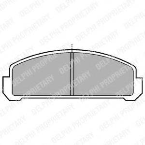 DELPHI LP155 Комплект гальмівних колодок, дискове гальмо