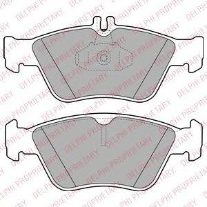 DELPHI LP1588 Комплект гальмівних колодок, дискове гальмо