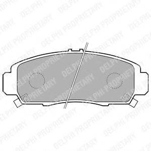 DELPHI LP1704 Комплект гальмівних колодок, дискове гальмо