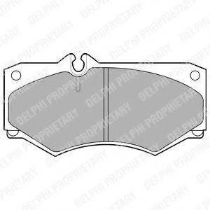 DELPHI LP468 Комплект гальмівних колодок, дискове гальмо