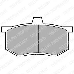 DELPHI LP494 Комплект гальмівних колодок, дискове гальмо
