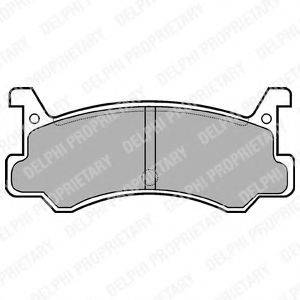 DELPHI LP521 Комплект гальмівних колодок, дискове гальмо