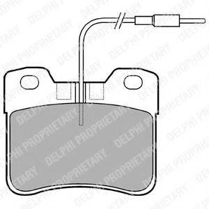 DELPHI LP563 Комплект гальмівних колодок, дискове гальмо