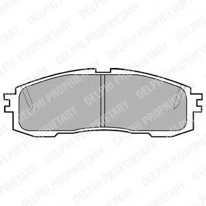 DELPHI LP577 Комплект гальмівних колодок, дискове гальмо