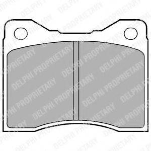 DELPHI LP60 Комплект гальмівних колодок, дискове гальмо