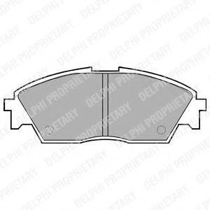 DELPHI LP605 Комплект гальмівних колодок, дискове гальмо