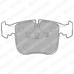 DELPHI LP845 Комплект гальмівних колодок, дискове гальмо