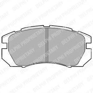 DELPHI LP930 Комплект гальмівних колодок, дискове гальмо