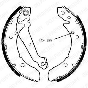 DELPHI LS1241 Комплект гальмівних колодок