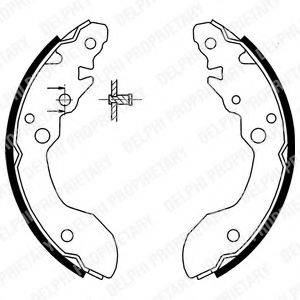 DELPHI LS1856 Комплект гальмівних колодок