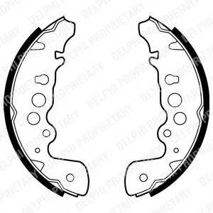 DELPHI LS1882 Комплект гальмівних колодок
