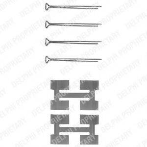 DELPHI LX0033 Комплектуючі, колодки дискового гальма