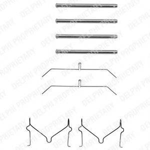 DELPHI LX0145 Комплектуючі, колодки дискового гальма