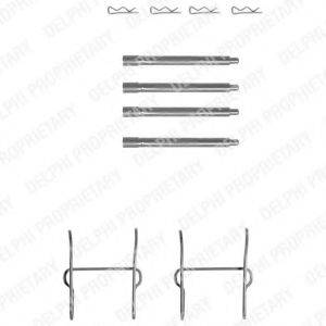 DELPHI LX0154 Комплектуючі, колодки дискового гальма