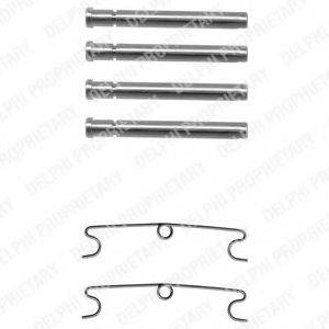 DELPHI LX0170 Комплектуючі, колодки дискового гальма