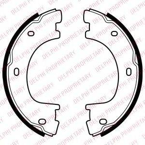 DELPHI LS2054 Комплект гальмівних колодок, стоянкова гальмівна система