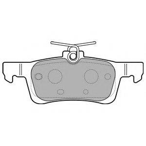 DELPHI LP2503 Комплект гальмівних колодок, дискове гальмо