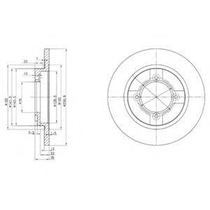 DELPHI BG2153 гальмівний диск