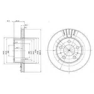 DELPHI BG2207 гальмівний диск