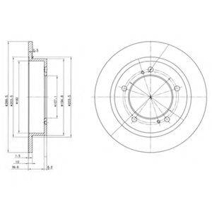 DELPHI BG2584 гальмівний диск