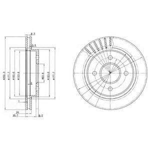 DELPHI BG2700 гальмівний диск