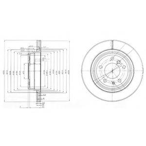 DELPHI BG3214 гальмівний диск