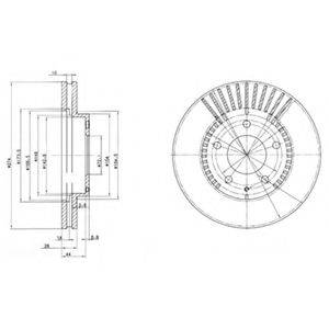 DELPHI BG3232 гальмівний диск