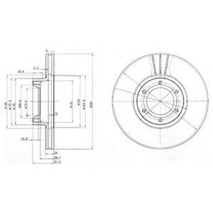 DELPHI BG3553 гальмівний диск