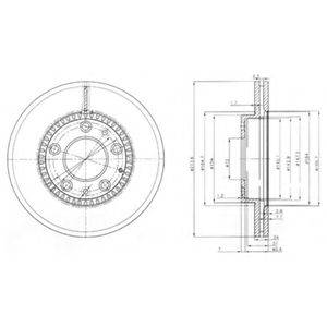 DELPHI BG3724 гальмівний диск