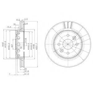 DELPHI BG3803 гальмівний диск