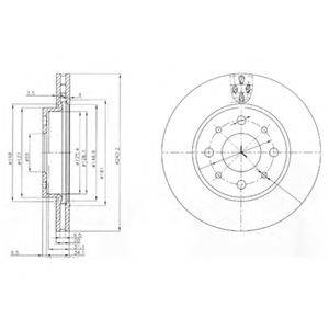 DELPHI BG3839 гальмівний диск