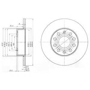 DELPHI BG3890 гальмівний диск