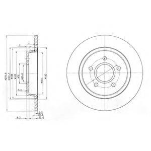 DELPHI BG3897 гальмівний диск