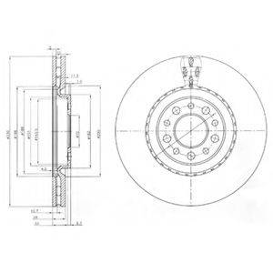 DELPHI BG3993 гальмівний диск