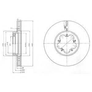 DELPHI BG4006 гальмівний диск