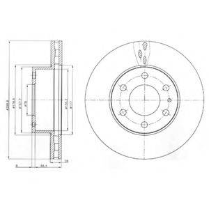 DELPHI BG4100 гальмівний диск