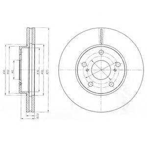 DELPHI BG4234 гальмівний диск