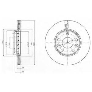 DELPHI BG4265 гальмівний диск