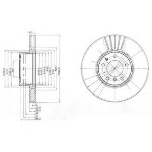 DELPHI BG670 гальмівний диск