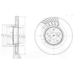 DELPHI BG9011 гальмівний диск