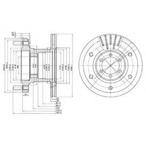 DELPHI BG9453 гальмівний диск