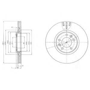 DELPHI BG4150 гальмівний диск