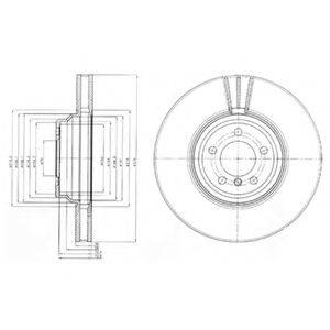 DELPHI BG9915 гальмівний диск