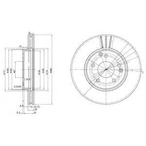 DELPHI BG3240C гальмівний диск